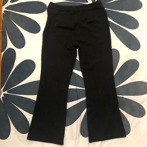 Black flare pants